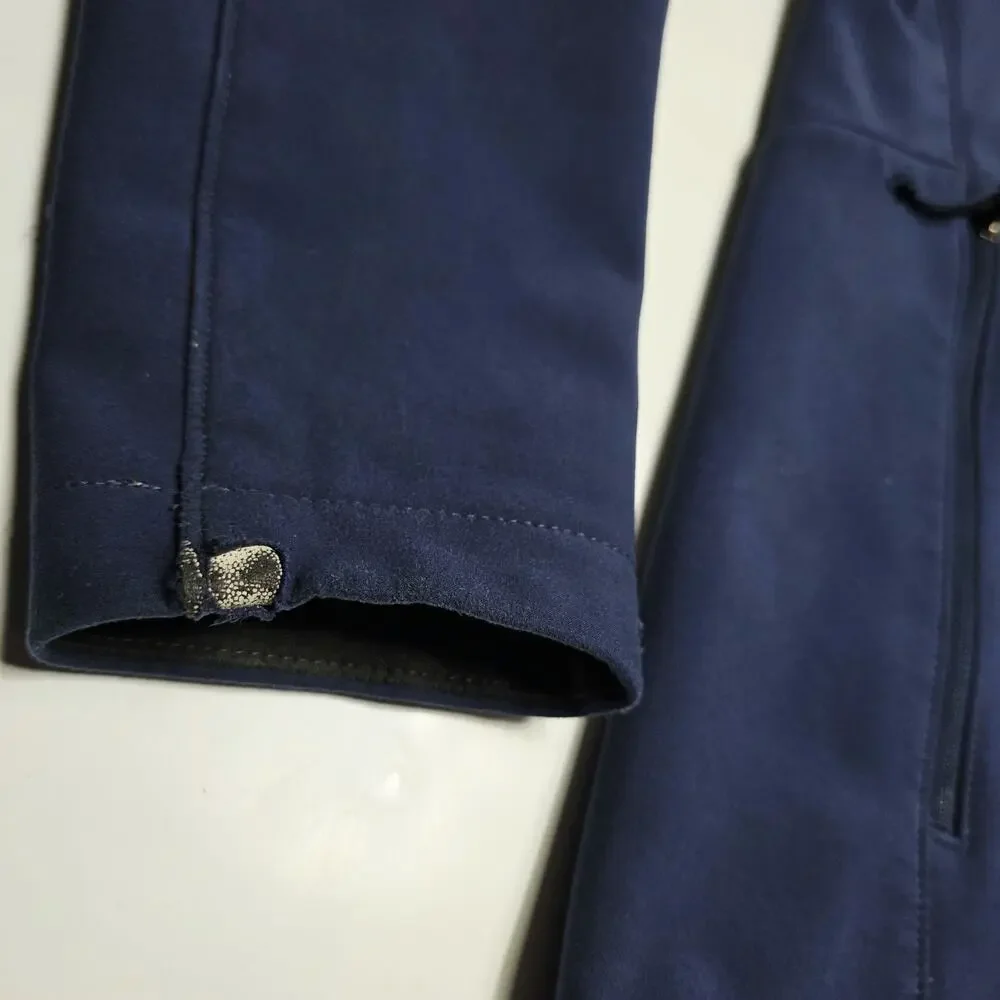 The North Face TNF Apex Men's Softshell Jacket Navy Blue Full Zip Size Small